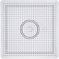 Nabbi plaque à picots perles à repasser grand carré 14,5x14,5 cm transparent-2