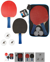 Toi-Toys tafeltennis set met 2 batjes en 3 ballen in opbergtas