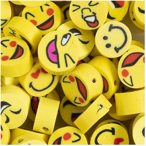 Creativ Company kralen set smiley - kleurrijke figuurkralen 60 stuks-3
