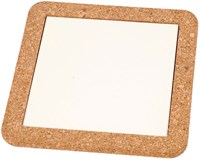 Creativ Company dessous de verre en porcelaine - cadre en liège - accessoire déco maison-3