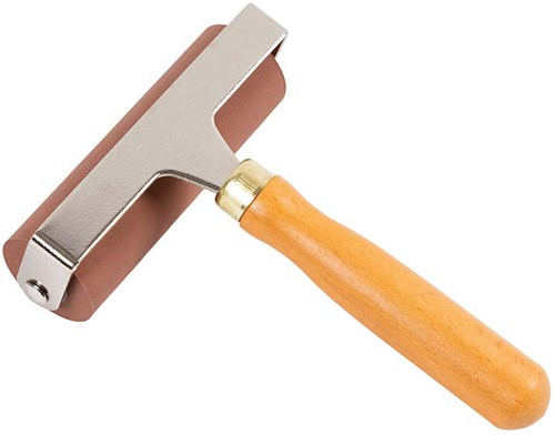 Creativ Company linoleumroller rubberen drukroller 10 cm voor hobby-2