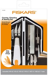 Creativ Company mes beitel en zaagset - hobby gereedschap 12-delig
