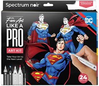 Creativ Company coffret coloriage Superman - illustration héros de bande dessinée fan-art