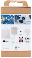 Creativ Company kit cyanotype textile bleu - coffret créatif pour enfants-3