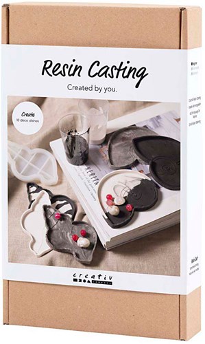 Creativ Company kit créatif moulage résine coquillages noir-blanc coffret créatif-2