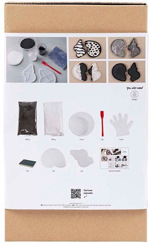 Creativ Company kit créatif moulage résine coquillages noir-blanc coffret créatif-3