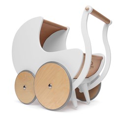 Kinderfeets poppenwagen wit