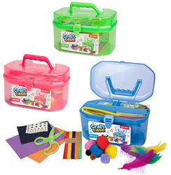 Toi-Toys knutselset creatieve speelgoedbox 200-delig in bewaardoos