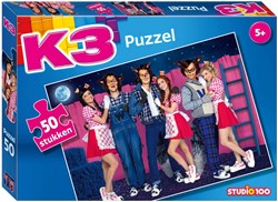 Puzzel 3 biggetjes en de wolven - 50 stukjes - K3 muziek merchandise