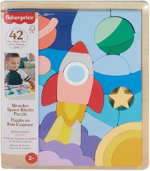 Fisher-Price houten vormenpuzzel ruimte - educatief speelgoed