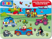 Bumba houten inlegpuzzel voertuigen educatief speelgoed voor kinderen