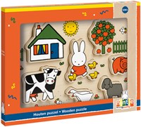 Bambolino Toys houten puzzel Nijntje boerderij educatief speelgoed