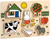Bambolino Toys houten puzzel Nijntje boerderij educatief speelgoed-2