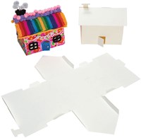 Colorations set de maisons en papier 3D à bricoler - 20 pièces jouet créatif-2