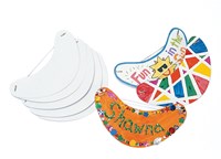 Colorations visière à décorer - Set de 24 visières en carton blanc pour enfants
