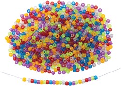 Colorations kralen glitter pony - kleurrijke kunststof kralen 1800 stuks