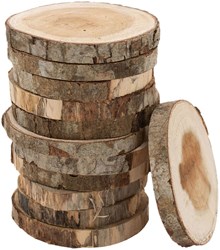 Colorations rondelles en bois set créatif 8-10cm 12 pièces jouet créatif