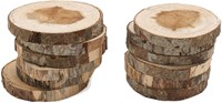 Colorations rondelles en bois set créatif 8-10cm 12 pièces jouet créatif-3