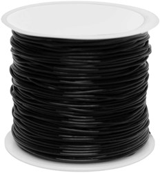 Colorations elastisch koord zwart 50 meter - knutselkoord 1 mm dik