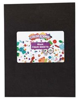 Colorations feuilles de mousse noires - matériel créatif 10 pièces