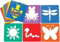 Colorations pochoirs de jardin - modèles de bricolage réutilisables en plastique 12 pièces