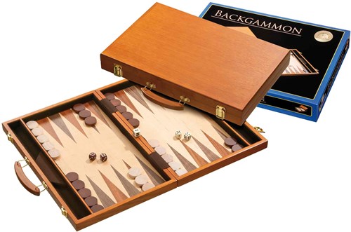 Philos mallette backgammon jeu de société en bois Ithaka 45x29,5cm