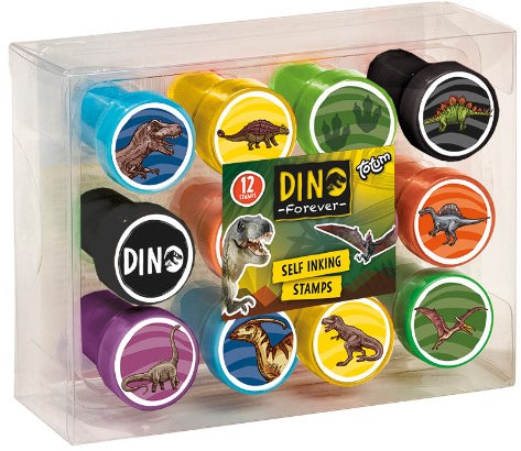 Dino zelf inktende stempelset 075023