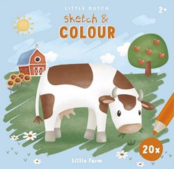 Little Dutch livre de coloriage Little Farm - coloriage dessin éducatif