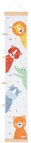 Goki meetlat - dierenvrienden groeimeter voor kinderkamer