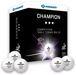 Schildkröt balles de tennis de table 3 étoiles ITTF poly 40+ blanc 120 pièces