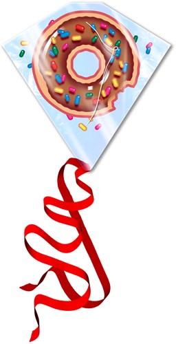 Kites Ready2Fly vlieger donut - kindervlieger met handvat en lijn-2