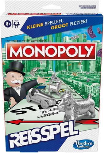 Hasbro Monopoly reisspel - compact bordspel voor onderweg
