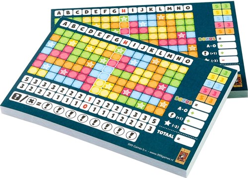 999 Games scoreblokken Keer op Keer dobbelspel twee stuks Level 1-3
