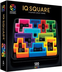 Smart Games denkspel IQ Deluxe Square - 120 uitdagingen - puzzelspel volwassenen