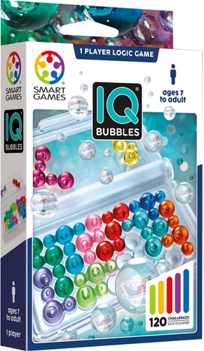 Smart Games denkspel IQ Bubbles - 120 uitdagingen - reisspel voor kinderen en volwassenen