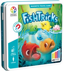 Smart Games jeu de réflexion magnétique Fish Tricks présentoir 8 pièces - 48 défis