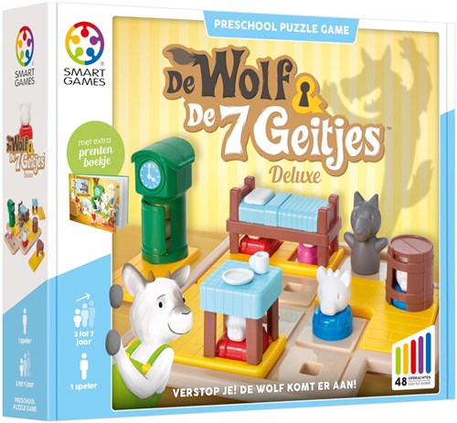 Smart Games jeu de puzzle Le Loup et les 7 Chevreaux - jeu éducatif pour enfants