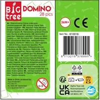 Domino bois FSC jouet éducatif enfant - jeu de dominos en bois 28 pièces-3