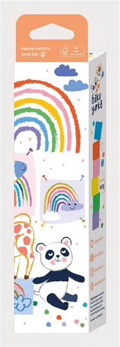 Haku Yoka craies de cire forme bloc - craie colorée pour enfants-3
