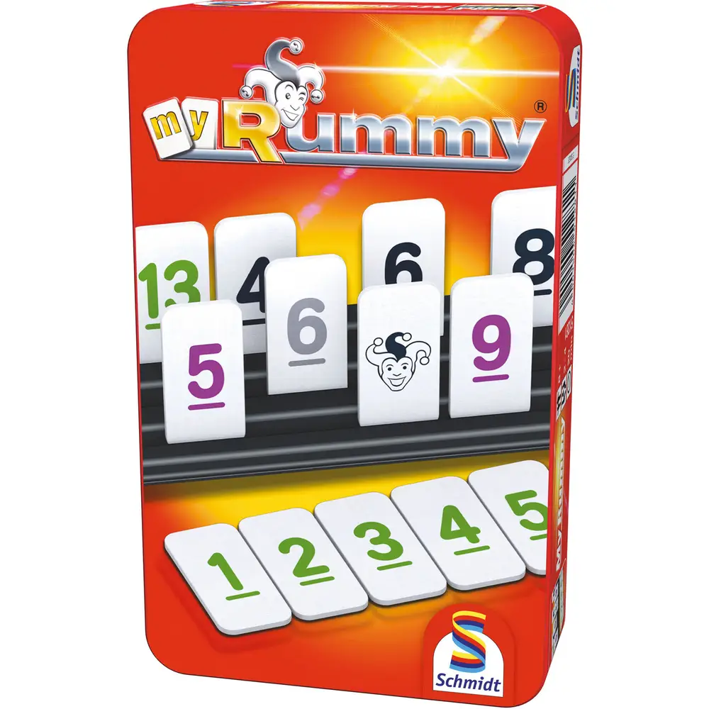 Schmidt educatief reisspel MyRummy in metalen doos - 8+ - familiespel