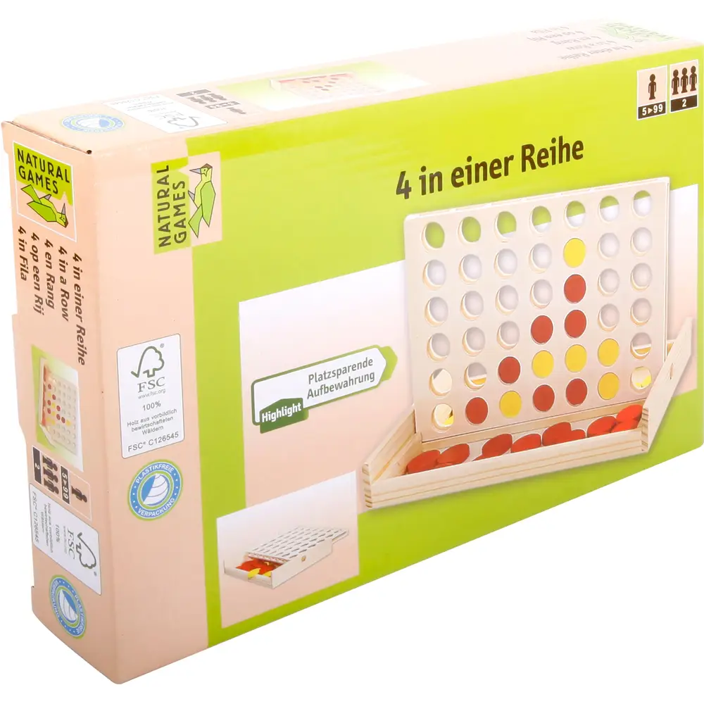 Vedes bordspel 4 op een rij - educatief kinderspel multicolor