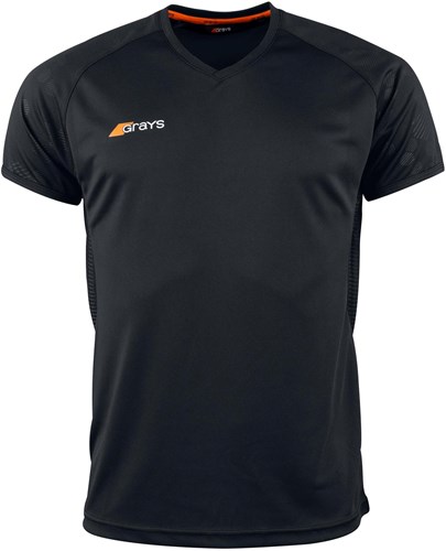 Grays hockey Axis 650 Shirt junior zwart maat 140 hockeykleding-2