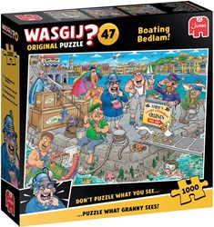 Jumbo legpuzzel Wasgij Original 47 Boating Bedlam! 1000 stukjes puzzel