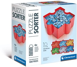 Clementoni puzzel accessoire puzzel sorter 6-delig stapelbaar bakjes