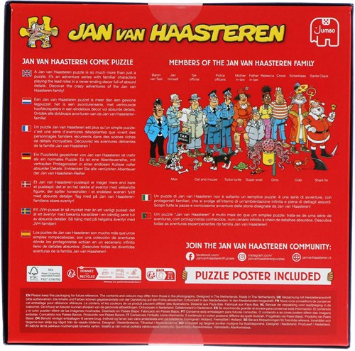 Jumbo legpuzzel Jan van Haasteren hondenparcours 1000 stukjes cartoon-3