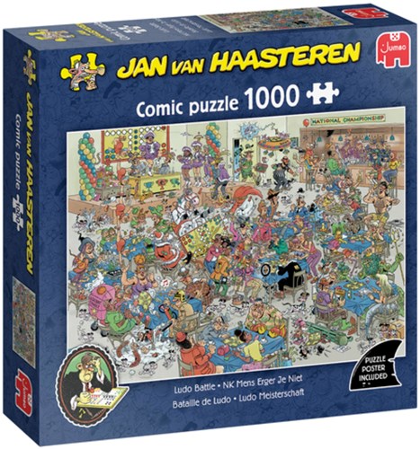 Jumbo puzzel Jan van Haasteren NK Mens Erger Je Niet 1000 stukjes