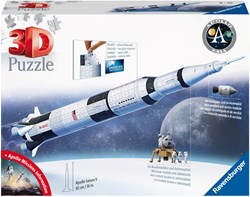 Ravensburger 3D Puzzel Apollo Saturn V raket - educatief speelgoed - 440 stukjes