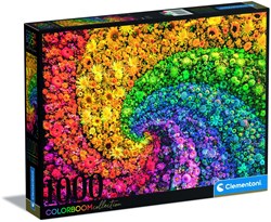Clementoni puzzle 1000 pièces Flower Colorboom puzzle fleuri coloré