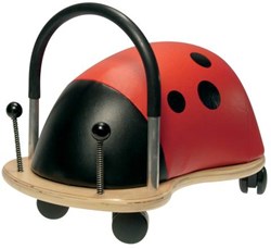 Wheelybug loopauto Lieveheersbeestje Groot - loopwagen speelgoed