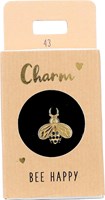 Depesche bij hanger goudkleurig met kristal - charm voor oorbel